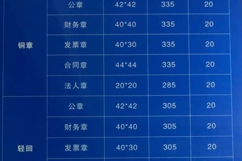 拉薩刻公章需要什么資料，多少錢一個(gè)，要多久？刻制全套印章又要多少錢？