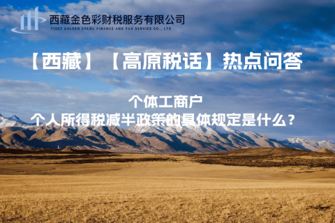 個(gè)體工商戶(hù)個(gè)人所得稅減半政策的具體規(guī)定是什么？